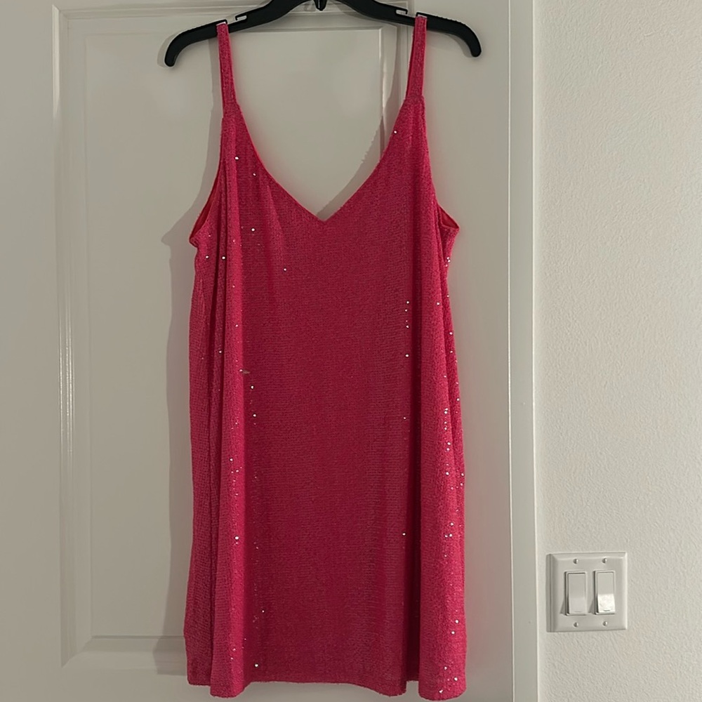 Hot Pink Sequin Dress